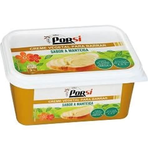 Creme vegetal sabor manteiga PORSI Nutripédia