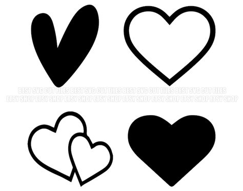 Download Valentine's Day Heart Outline Love Svg Designs For Your Craft ...