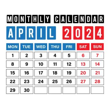 Calendario Mensual De 2024 PNG Imágenes Transparentes Pngtree