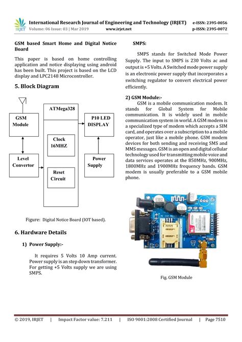 IRJET A Paper On IoT Based Digital Notice Board Using Arduino ATMega