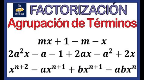 💥factorizaciÓn 03 Agrupación De Términos🚀 Youtube