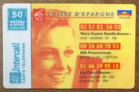 CAISSE D ÉPARGNE INTERCALL Carte Prepayée Prepaid Telecarte Scheda