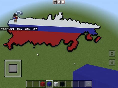 Built Russia In Minecraft First Step To Making The World In Minecraft