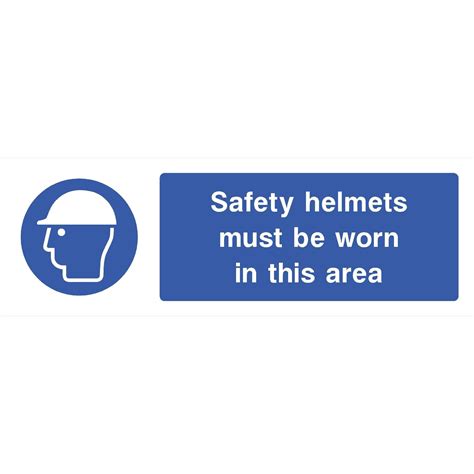 Safety Helmet Must Be Worn Sign