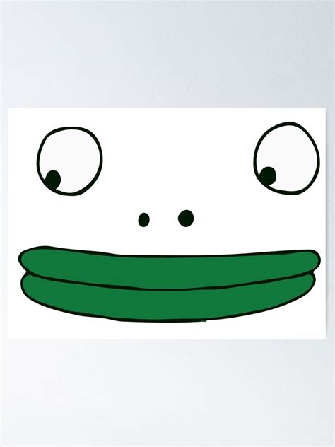 "Smiling Friends Mr Frog Face T-Shirt" Poster by bagelsaurus | Redbubble