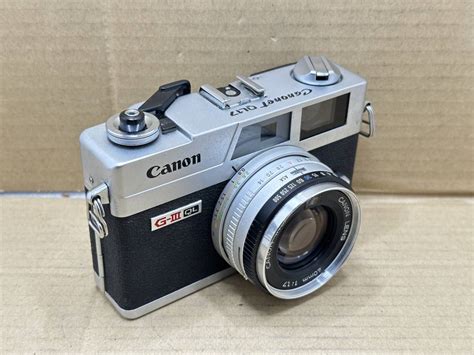 【傷や汚れあり】★ Hb06822 Canon キヤノン Canonet Ql17 G Iii G3 40mm F17 ★の落札情報詳細