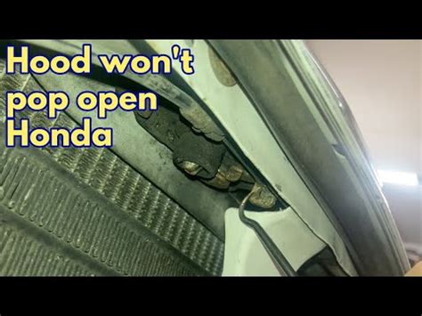 Hood Won T Pop Open Honda How To Fix Youtube