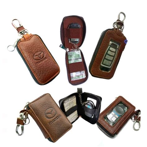 Jual Dompet Kunci Remote Keyless Mobil Kulit Asli Mika Transparan