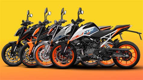 KTM updates Duke motorcycle range with new color schemes