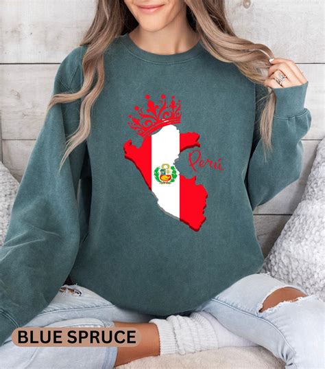 Peruvian Sweater With Peruvian Map Design, Peruana, Latina Shirt, Peru ...