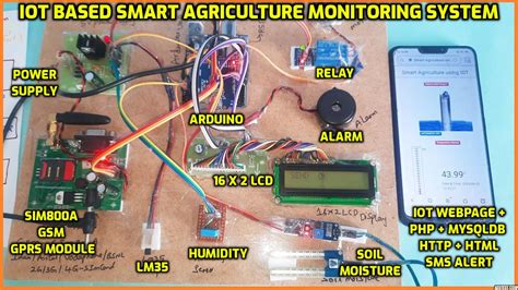 Iot Based Smart Agriculture Monitoring System Using Arduino With Gprs Modem Project