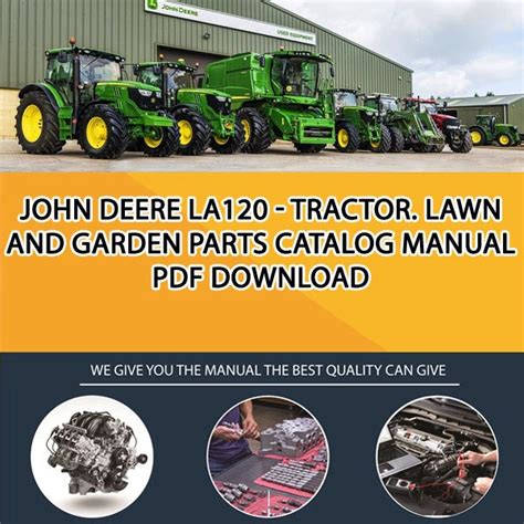 John Deere La120 Tractor Lawn And Garden Parts Catalog Manual Pdf