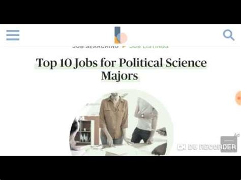 Jobs For Political Science Majors Youtube