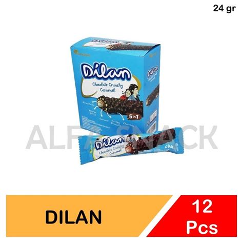 Jual Dilan Coklat Chocolate Crunchy Caramel Box 12 X 24 Gram