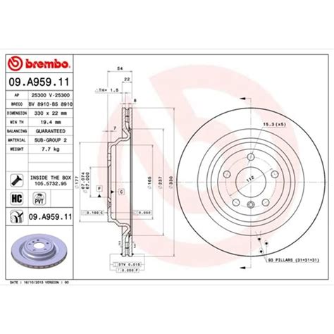 X Brembo Bremsscheiben Mm Innenbel Ftet Hinten Passend F R Mercedes