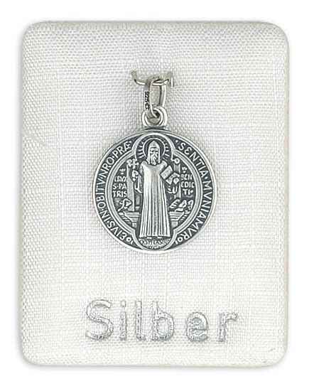 Mediatrix Verlag Medaille Hl Benedikt Silber