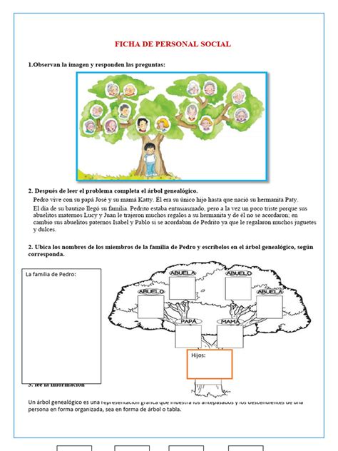 Ficha Ps Arbol Genealogico Mayo Pdf