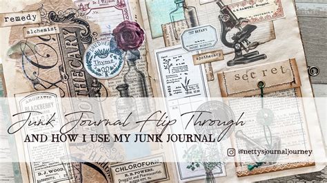 How To Use A Junk Journal And Flip Through Youtube