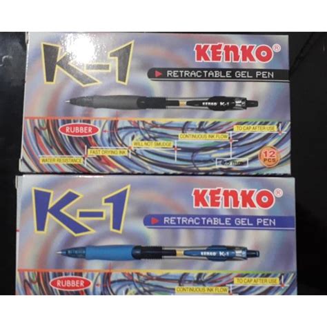 Jual Pulpen Kenko K 1 Retractable Gel Pen Isi 12 Buah Shopee Indonesia