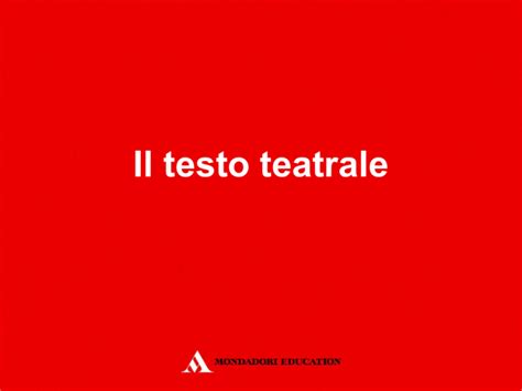 Testo Teatrale