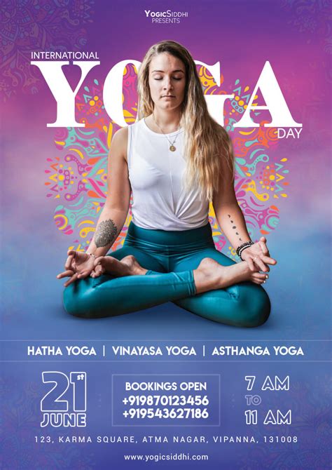 International Yoga Day Flyer Social Media Free Psd Template