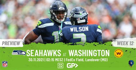 Preview Regular Season 2021 Week 12 Seahawks Washington German Sea Hawkers Ev