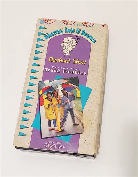 Vintage Sharon Lois And Brams The Elephant Show Vhs Tape Etsy