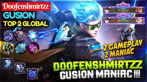 Doofenshmirtzz Gusion Maniac Top Global Gusion Doofenshmirtzz