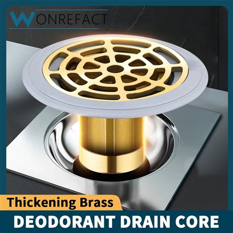 Round Stainless Steel Copper Core Floor Drain Anti Odor And Insect