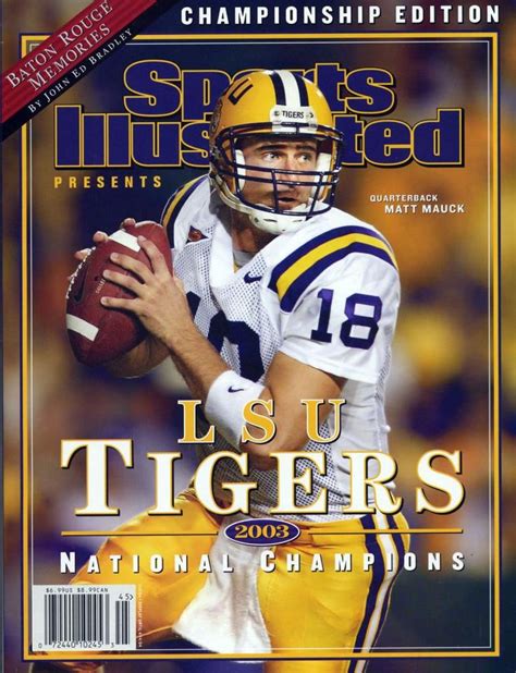 Lsu Football On The Cover Of Sports Illustrated Lsu Lsu Football Lsu Tigers Football