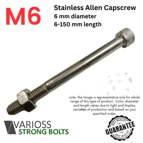 Stainless Allen Capscrew Allen Bolt Socket Head Cap Screw M Or Mm