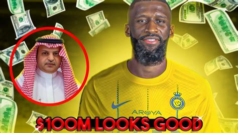 AL NASSR WANTS ANTONIO RÜDIGER SIGNING FOR 100 MILLION YouTube