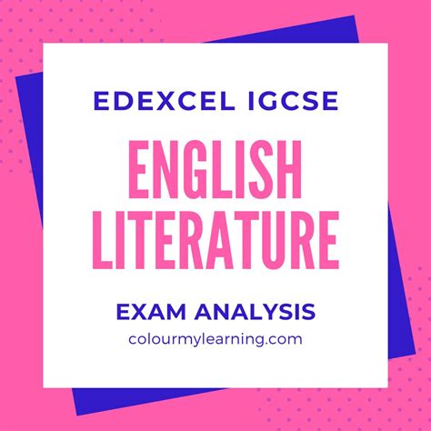 Edexcel English Literature Igcse Et Paper Past Exam