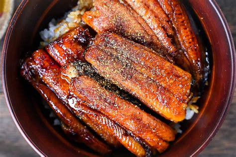 Unagi Donburi Japanese Grilled Eel Rice Bowl Sudachi Recipes