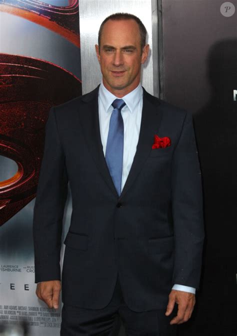 Photo Christopher Meloni à La Premiere Du Film Man Of Steel à New