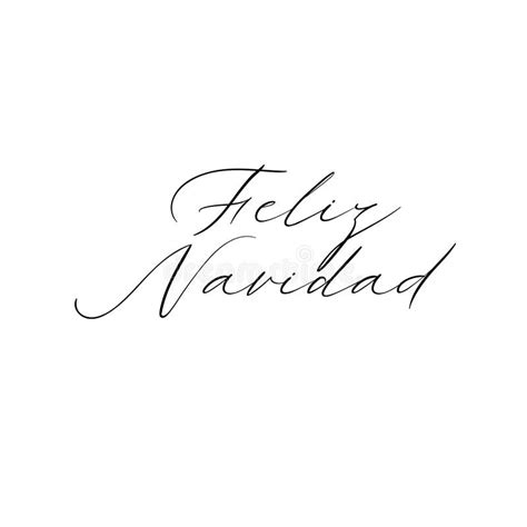 Tarjeta De Feliz Navidad Hand Lettering Greeting Feliz Navidad En