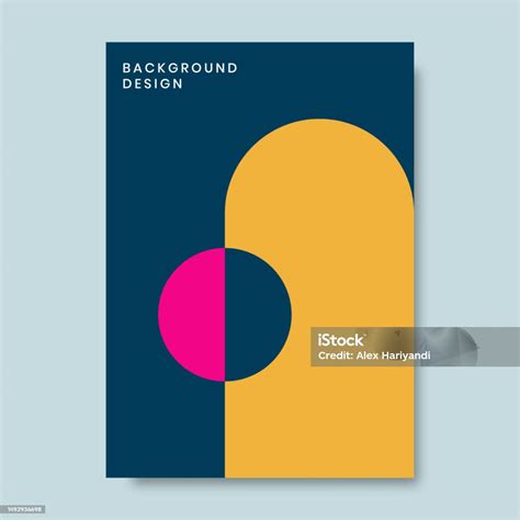 Book Cover Brochure Designs In Geometric Style Vector Illustration