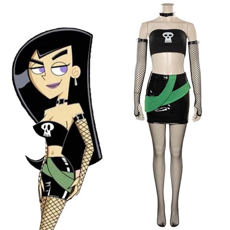 Danny Phantom Sam Manson Cosplay Costume Outfits Halloween Carnival