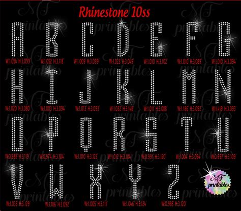 Rhinestone Font Svg Alphabet Rhinestone Svg Rhinestone Etsy