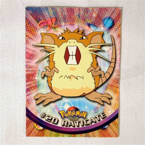 20 Raticate 1999 Topps Pokemon TV Animation Series 1 NM Scoopy S