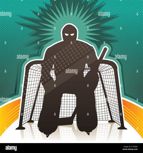 Hockey goalkeeper background Stock Photo - Alamy