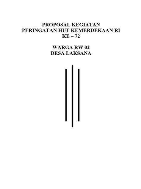 Contoh Proposal Kegiatan Hut Ri Pdf