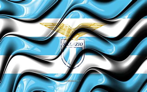 Lazio Flag Blue And White 3d Waves Serie A Italian Football Club