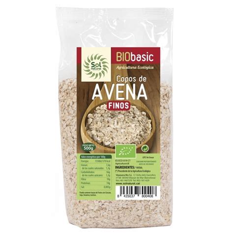 Copos Avena Finos Sol Natural Gr Bio