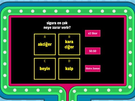 fen bilimleri besinler 4 sınıf Gameshow quiz