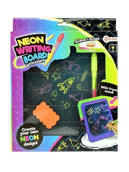 Neon Writing Board With Light Blister