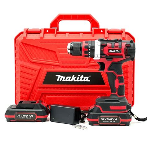 Аккумуляторный ударный дрель-шуруповерт Makita DHP486 RED (36V, 6Ah) с ...