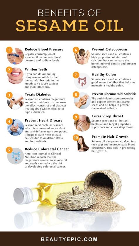 35 Benefits Of Sesame Oil For Skin, Hair And Health | Oils for skin, Coconut health benefits ...