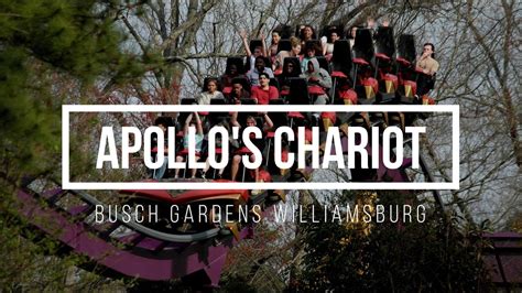 Apollo S Chariot On Ride Pov Busch Gardens Williamsburg World S