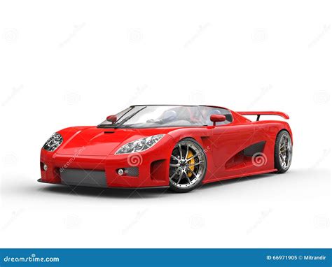 White Sports Car On A Transparent Background Stock Photo ...